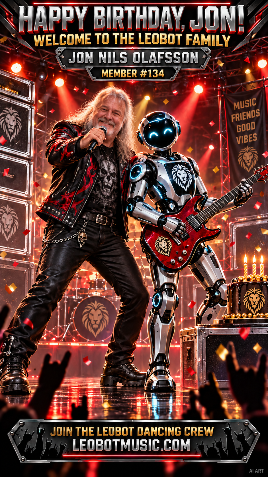 Jon Nils Olafsson LeoBot welcome artwork
