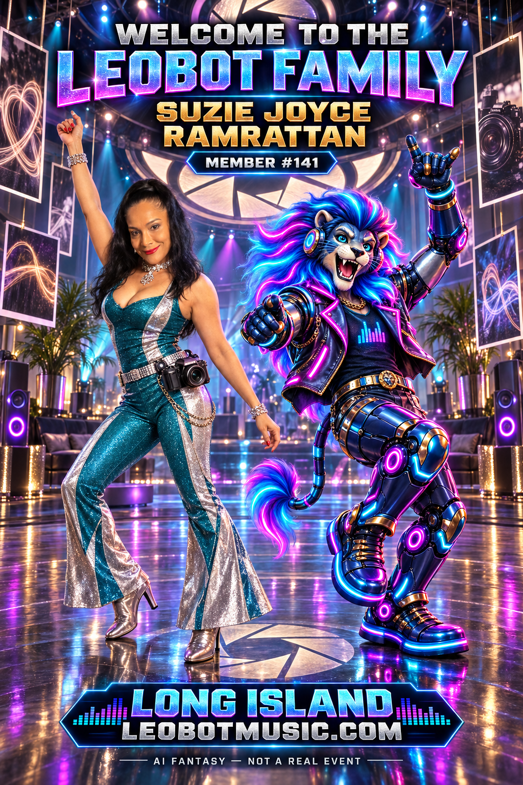 Suzie Joyce Ramrattan LeoBot welcome artwork