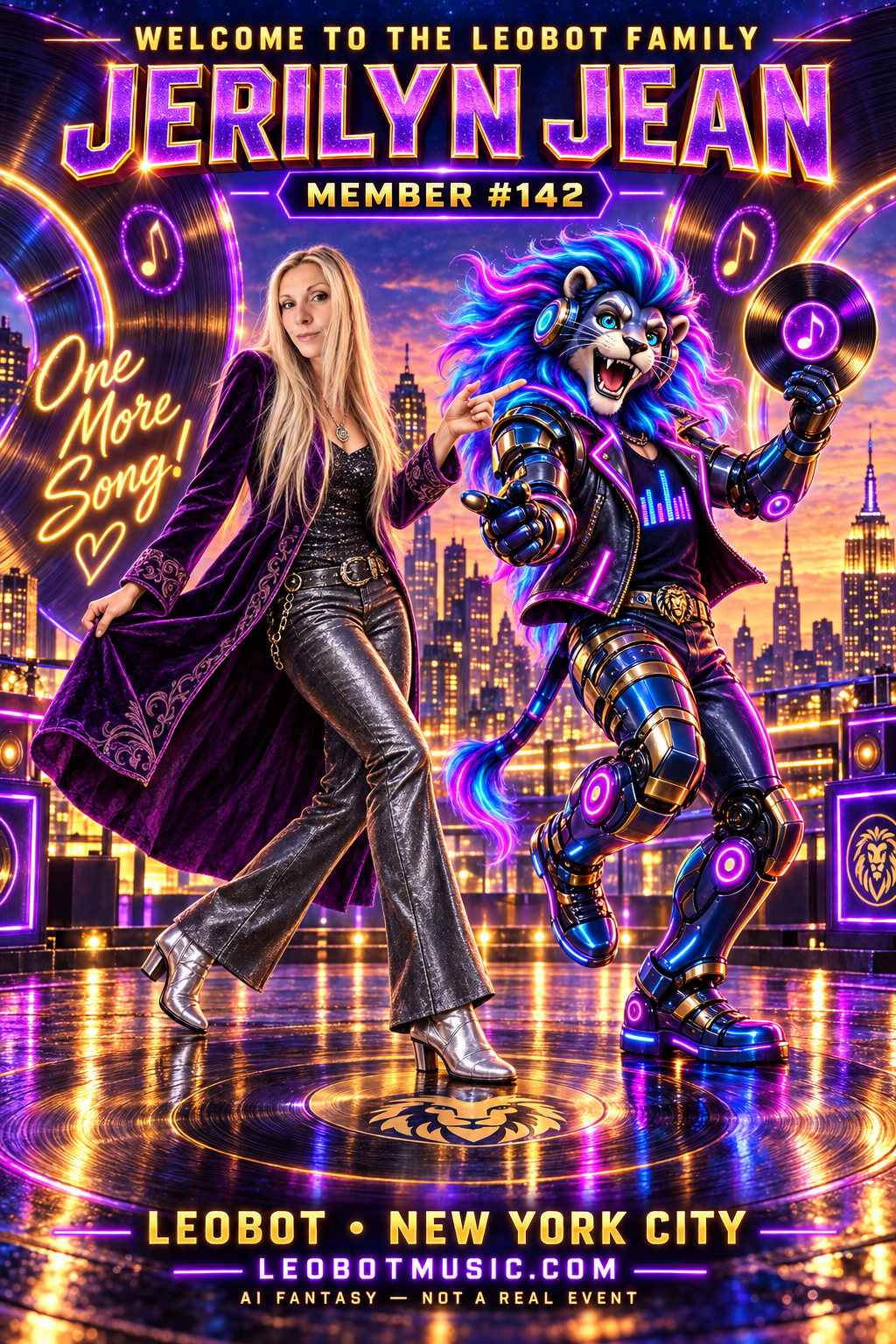 Jerilyn Jean LeoBot welcome artwork